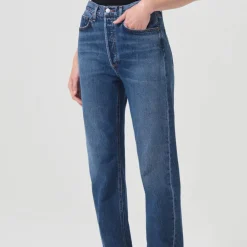 Women AGOLDE - Jean 90s pinchlong - Bleu foncé
