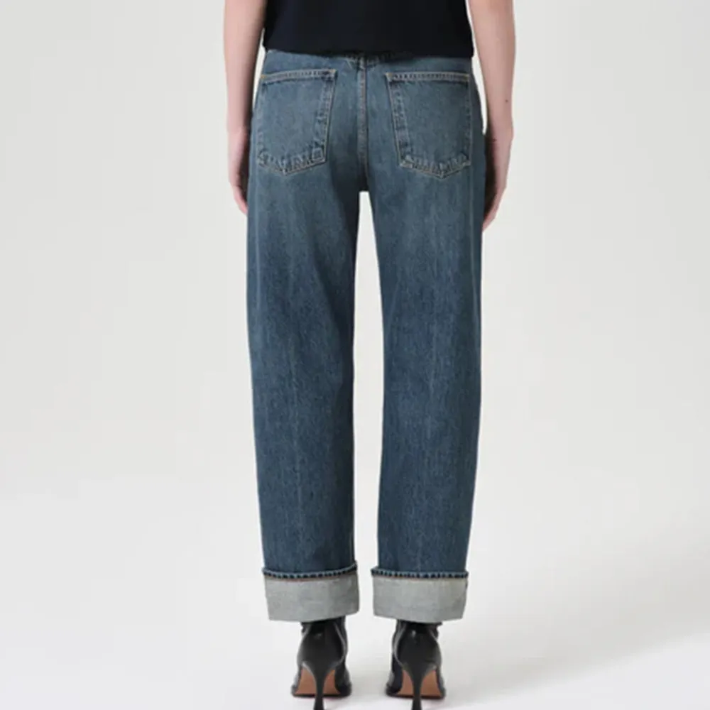Women Agolde - Jeans Straight Fran - Bleu