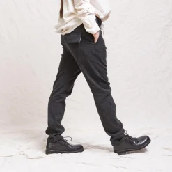 Women ALBUM DI FAMILIA Album Di Famiglia - Pantalon Slim STW - Gris foncé