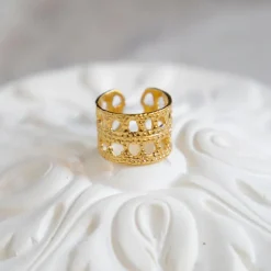 Women ALIX D REYNIS Alix D. Reynis - Bague Dentelle - Doré