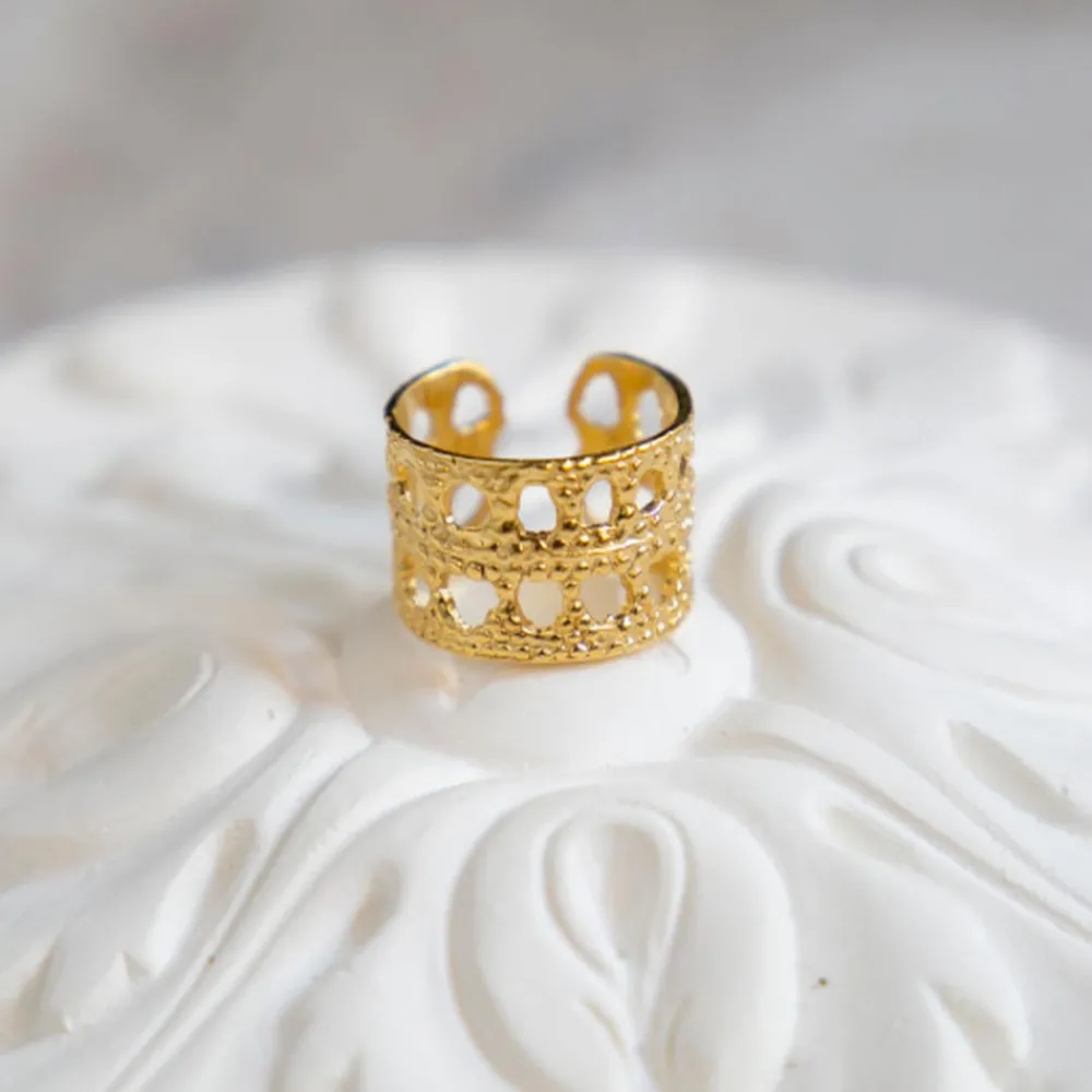 Women ALIX D REYNIS Alix D. Reynis - Bague Dentelle - Doré