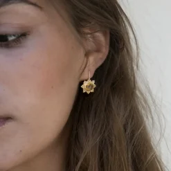 Women ALIX D REYNIS Alix D. Reynis - Boucles d'oreilles Helios - Jaune