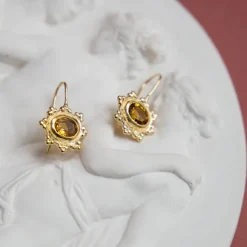 Women ALIX D REYNIS Alix D. Reynis - Boucles d'oreilles Helios - Jaune
