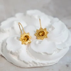 Women ALIX D REYNIS Alix D. Reynis - Boucles d'oreilles Helios - Jaune