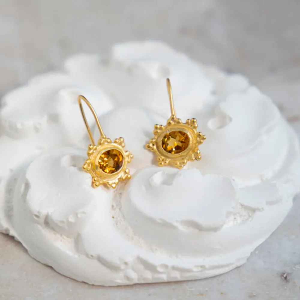 Women ALIX D REYNIS Alix D. Reynis - Boucles d'oreilles Helios - Jaune