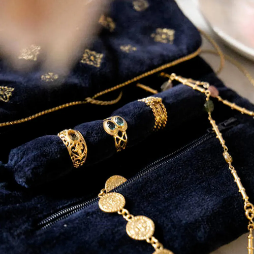 ALIX D REYNIS Alix D. Reynis - Trousse bijoux Hermione - Bleu