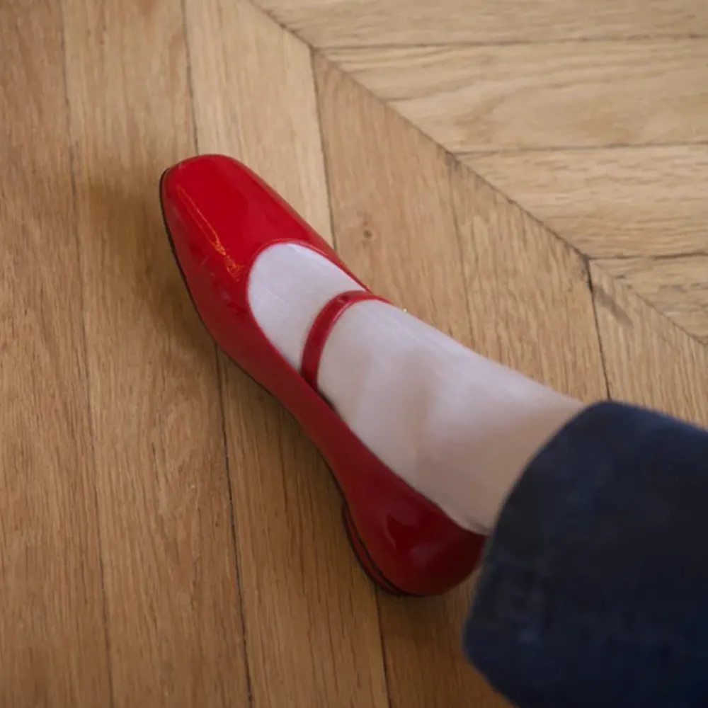 Women ANNE THOMAS - Ballerines Pavlova - Rouge