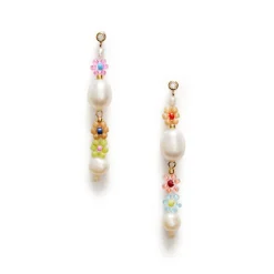 Women Anni Lu - Boucles d'oreilles Mexi Flower - Rainbow
