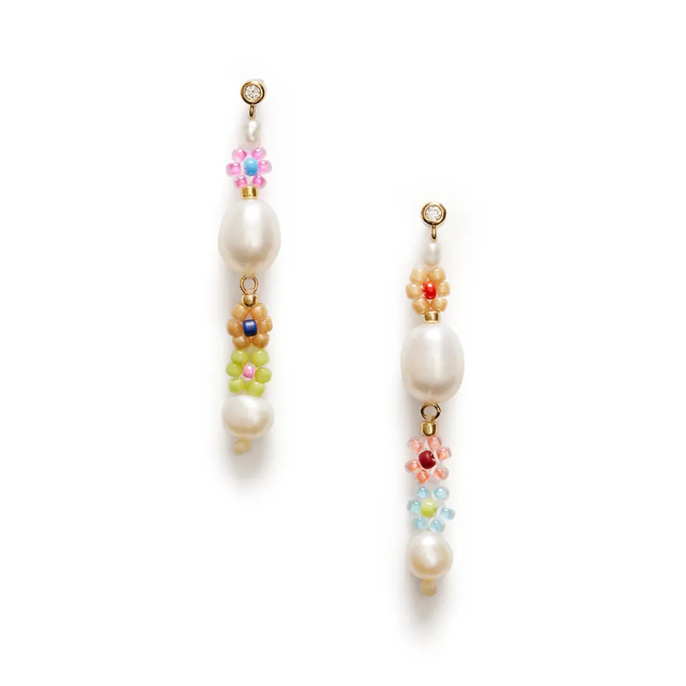 Women Anni Lu - Boucles d'oreilles Mexi Flower - Rainbow