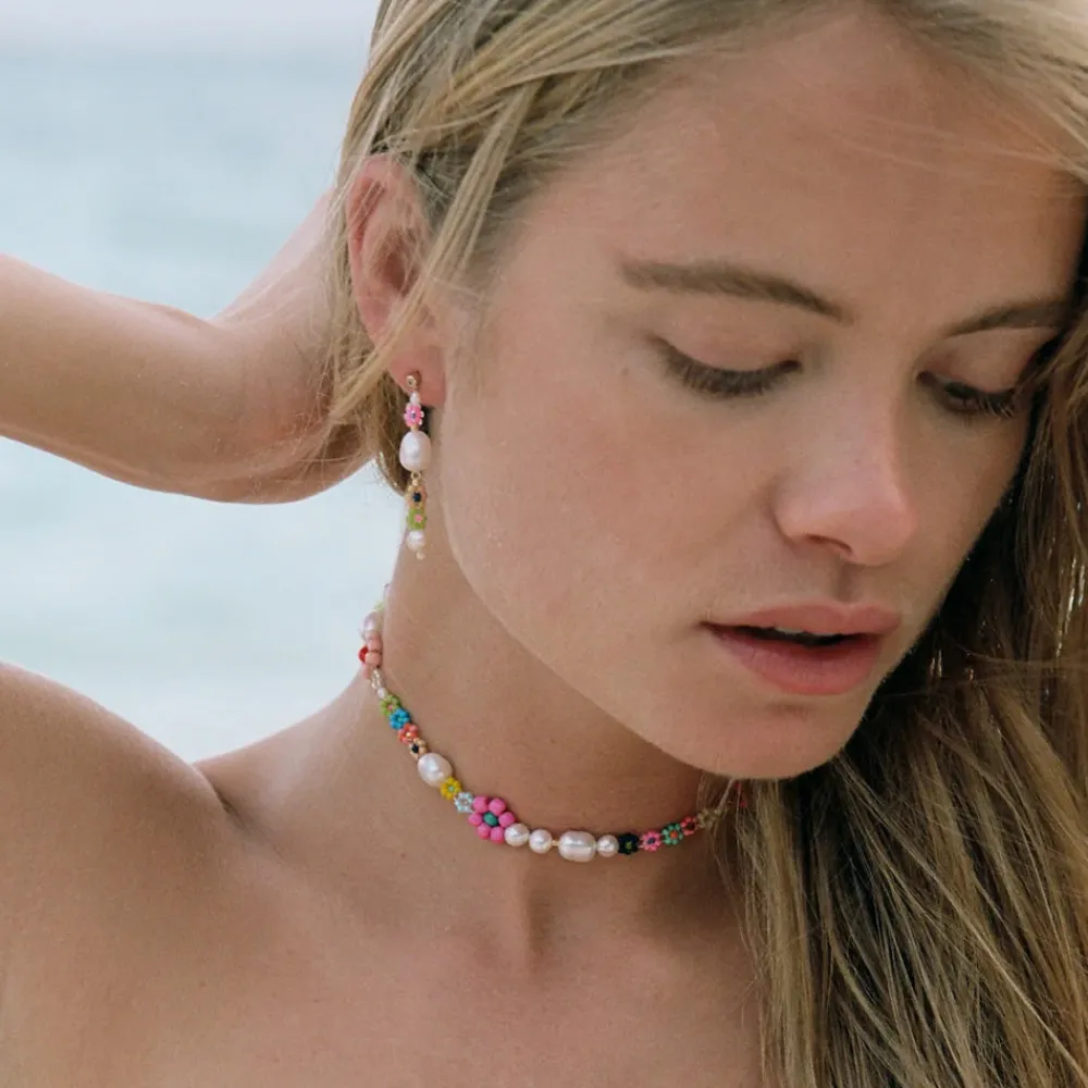 Women Anni Lu - Boucles d'oreilles Mexi Flower - Rainbow