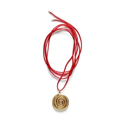 Women Anni Lu - Collier Spiral on a String - Rouge