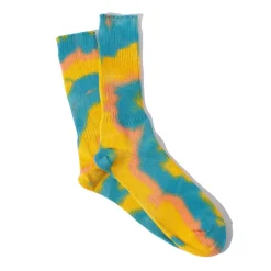 Women Anonymous ISM - Chaussettes Tie Dye - Jaune
