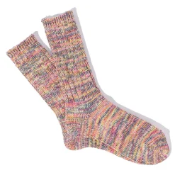 Women Anonymous ISM - Chaussettes 5 Color Mix Crew - Rose