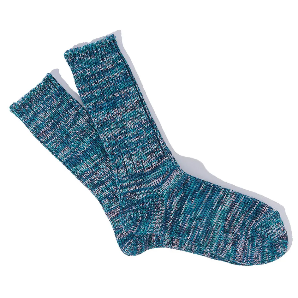 Women Anonymous ISM - Chaussettes 5 Color Mix Crew - Marine