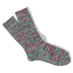 Women Anonymous ISM - Chaussettes 5 Color Mix Crew - Vert