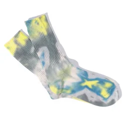Women Anonymous ISM - Chaussettes Tie & Dye - Jaune
