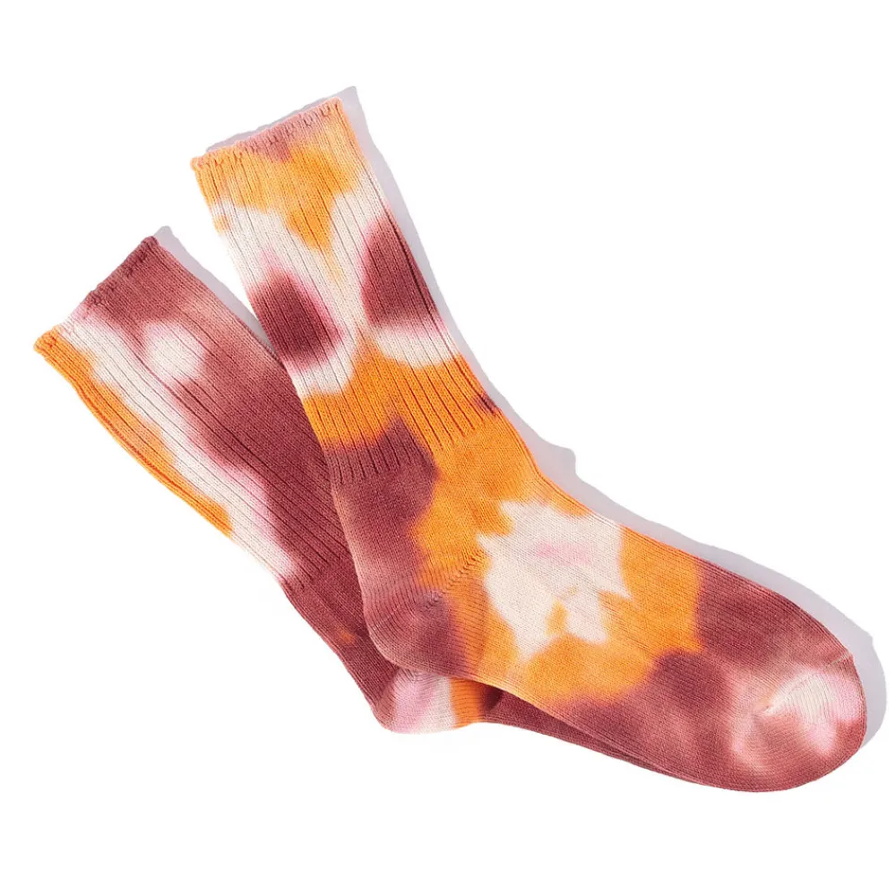 Women Anonymous ISM - Chaussettes Tie & Dye - Orange