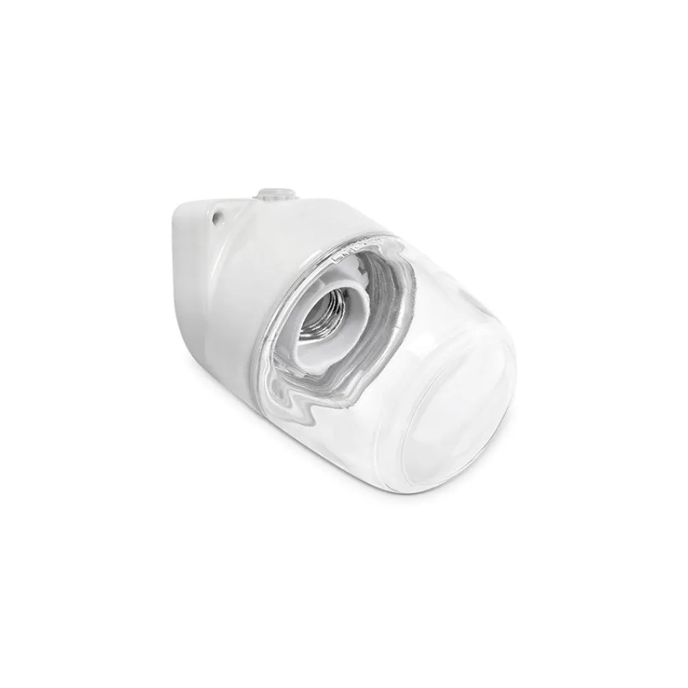 146 MANUFACTUM Applique en porcelaine coudée Sauna - Transparent