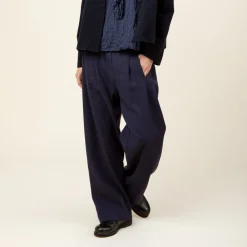 Women APUNTOB - Pantalon Large - Marine