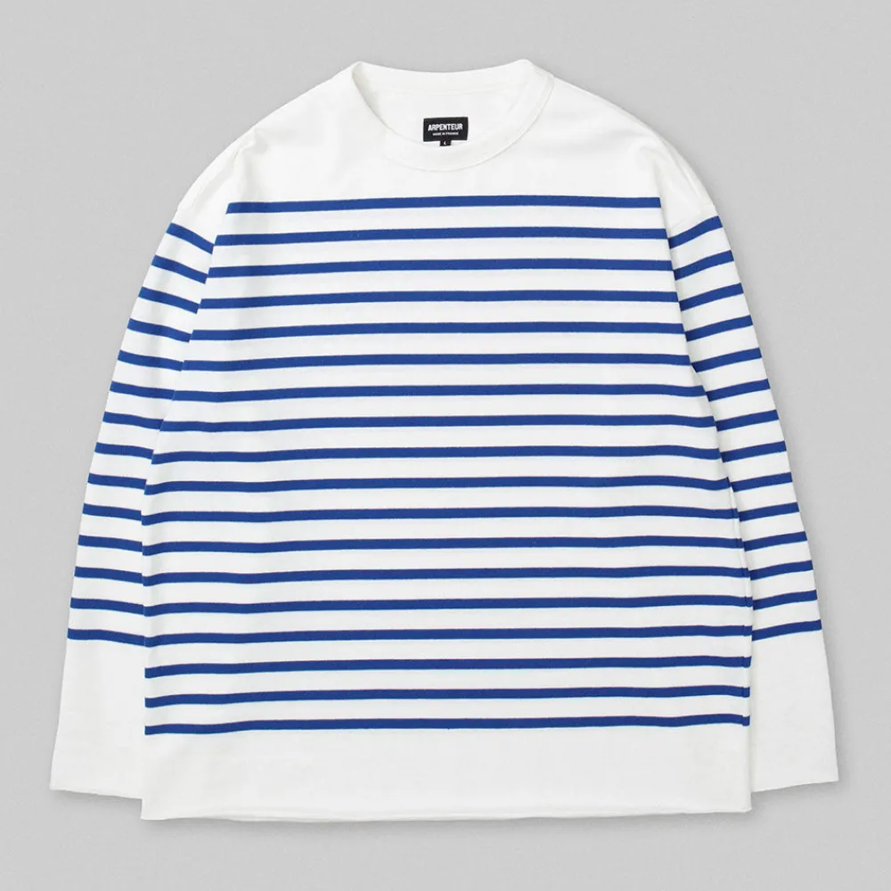Arpenteur - T-shirt Marine - Blanc/Bleu