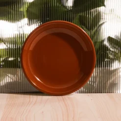 2161 ELIFLE ENAMELWARE Assiette - Marron