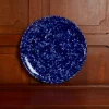 244 FASANO Assiette à pizza en faïence - Bleu