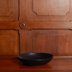 1636 DEARTIS Assiette creuse en grès - Noir