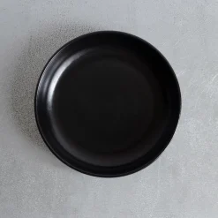 MERCI Assiette creuse en grès fin - Réglisse