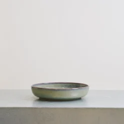 559 STONEWARE Assiette creuse en grès émaillé Jaspe - Bleu