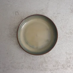 559 STONEWARE Assiette creuse en grès émaillé Jaspe - Bleu