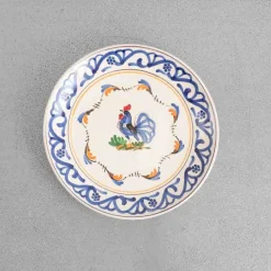 244 FASANO Assiette en faĂŻence - Coq