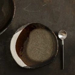 925 JARS CERAMISTES Assiette en grès émaillé Wabi - Seidou Kaki