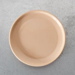 2031 MARUMITSU POTERIE Assiette plate Causette - Beige
