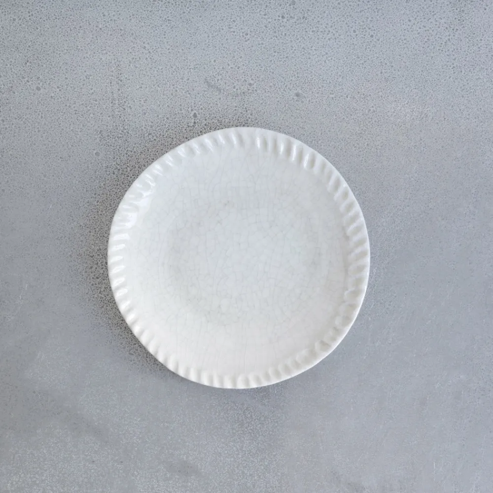 925 JARS CERAMISTES Assiette plate Dashi - Quartz Craquelé