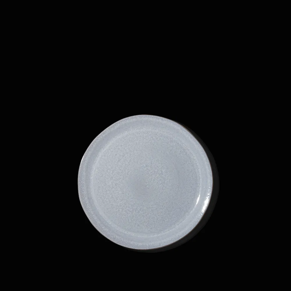 1294 VASICOL Assiette plate en faïence - Bleu Clair