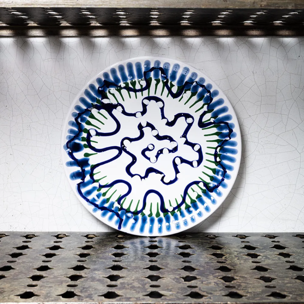 MERCI Assiette plate en faïence Paola Navone