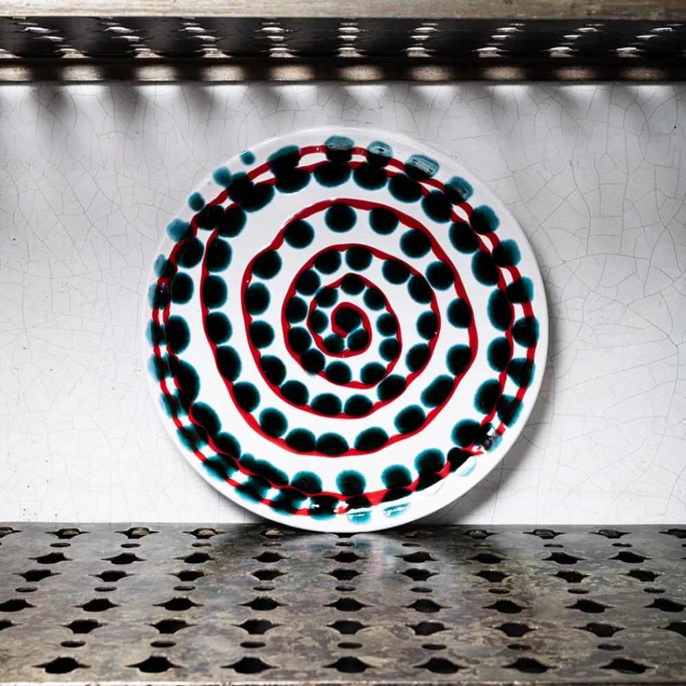 MERCI Assiette plate en faïence Paola Navone