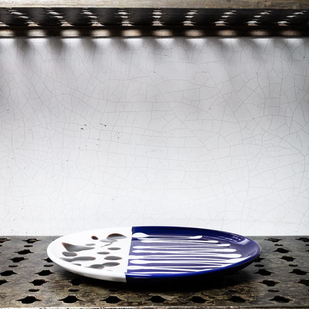 MERCI Assiette plate en faïence Paola Navone