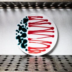 MERCI Assiette plate en faïence Paola Navone
