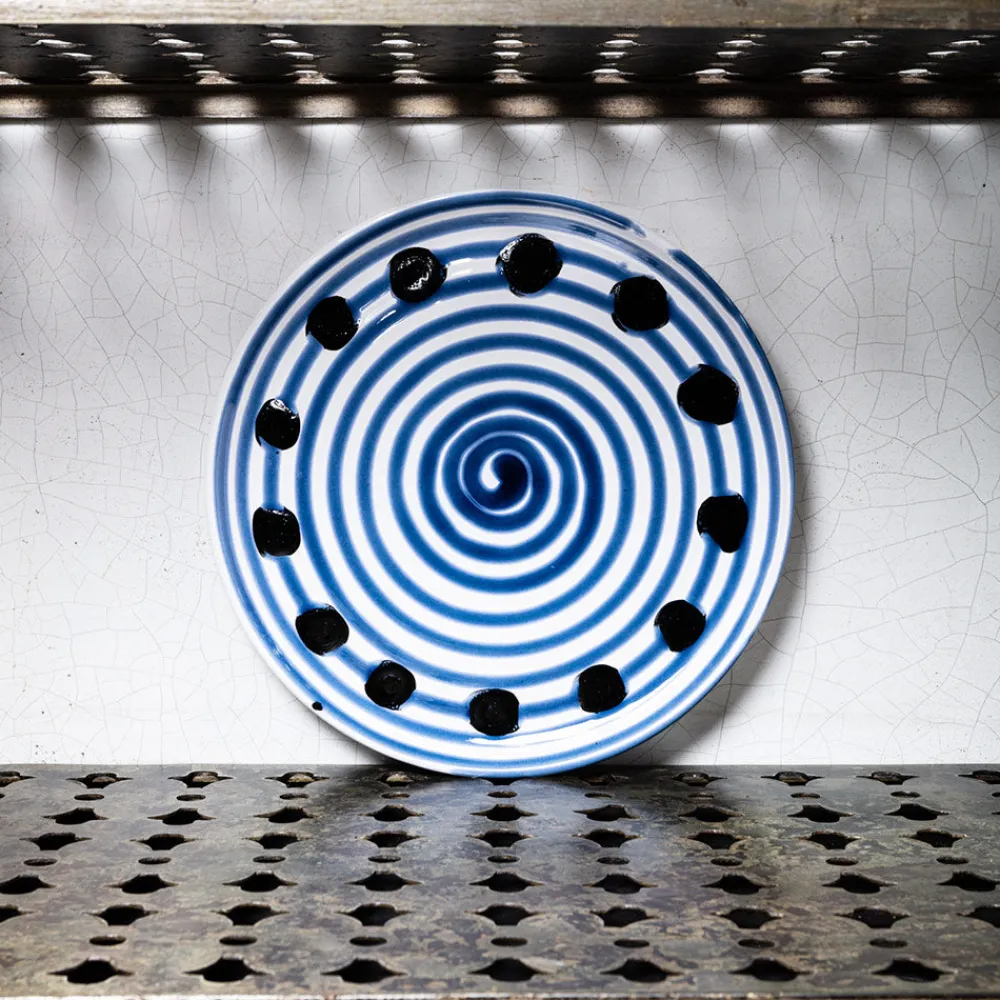 MERCI Assiette plate en faïence Paola Navone