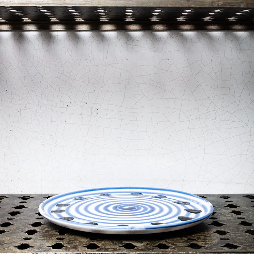 MERCI Assiette plate en faïence Paola Navone