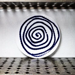 MERCI Assiette plate en faïence Paola Navone