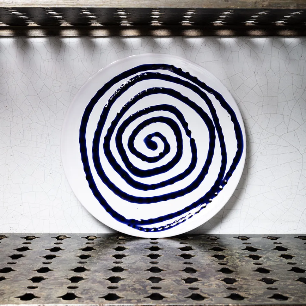MERCI Assiette plate en faïence Paola Navone