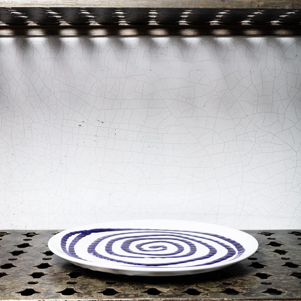 MERCI Assiette plate en faïence Paola Navone