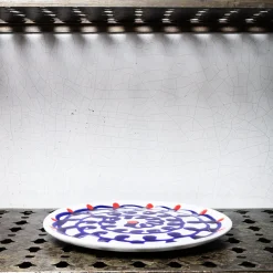 MERCI Assiette plate en faïence Paola Navone