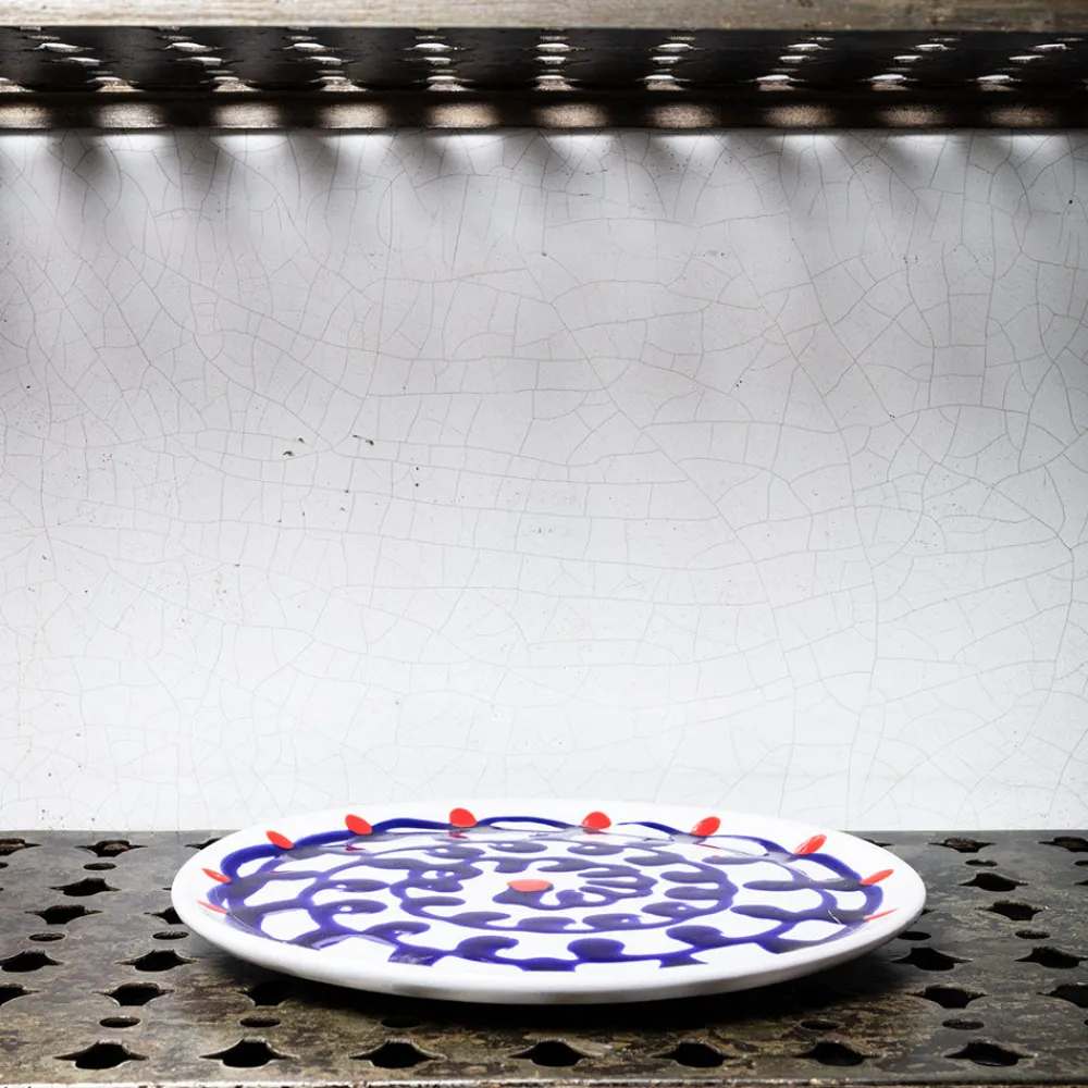 MERCI Assiette plate en faïence Paola Navone