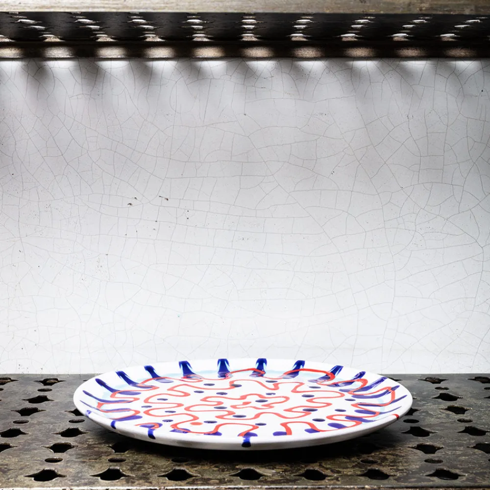 MERCI Assiette plate en faïence Paola Navone