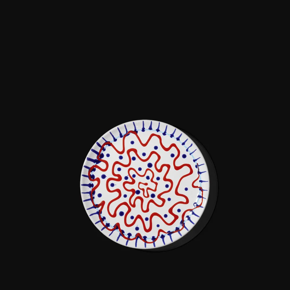 MERCI Assiette plate en faïence Paola Navone