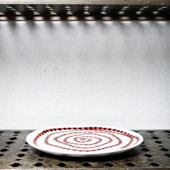 MERCI Assiette plate en faïence Paola Navone