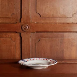 MERCI Assiette plate en faïence Huîtres